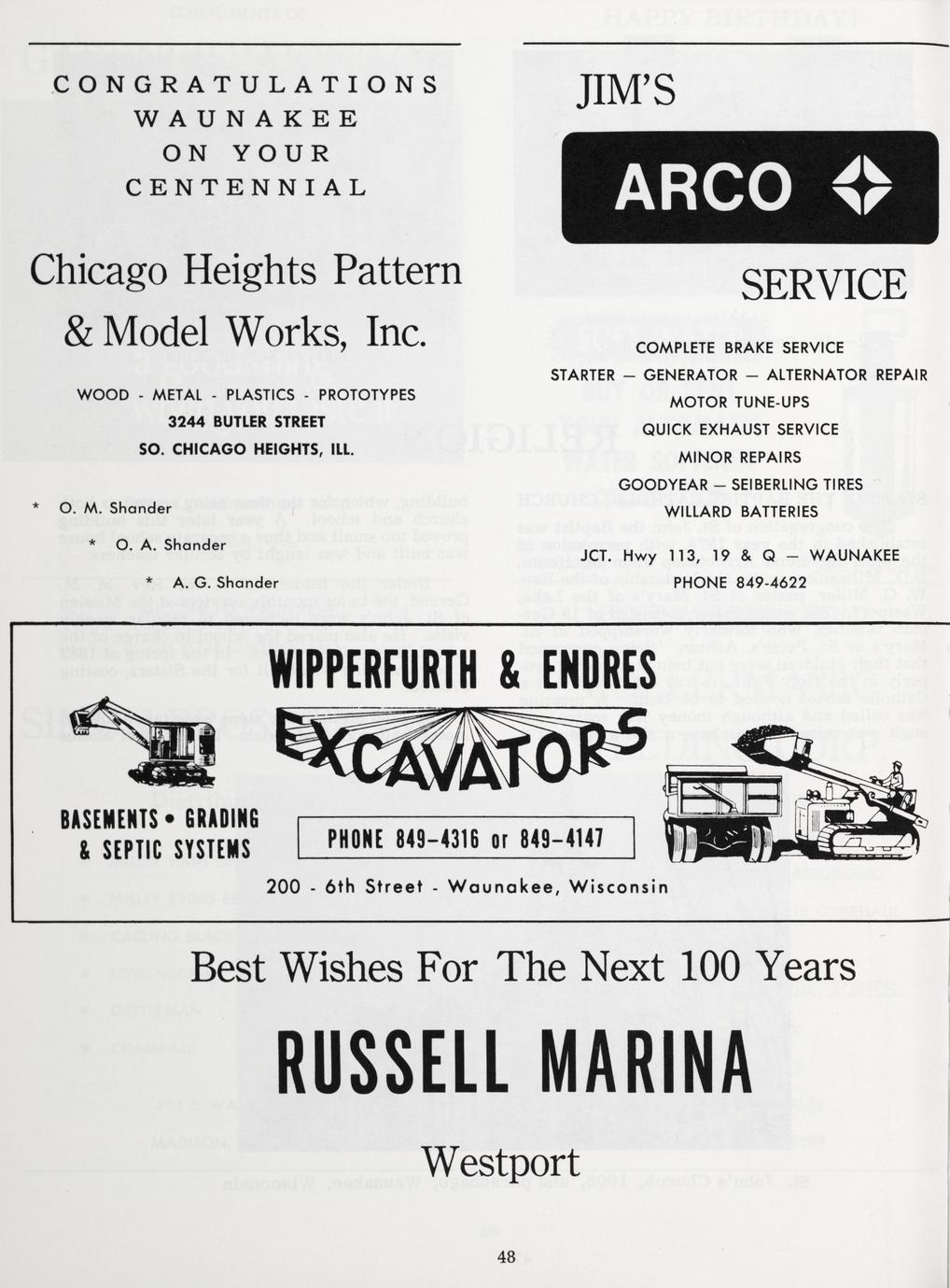 Waunakee centennial, 18711971 Full view UWDC UWMadison Libraries