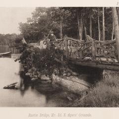 Rustic bridge, Mr. Edward E. Ayers' grounds