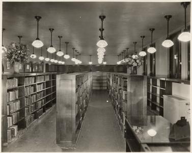 Stacks in the Childrens Room of the Wausau Public Library in 1937