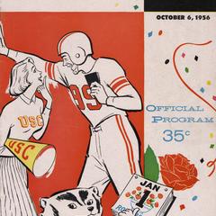 1956 Wisconsin vs. Southern California Football Program