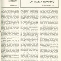 The art and science of watch repairing