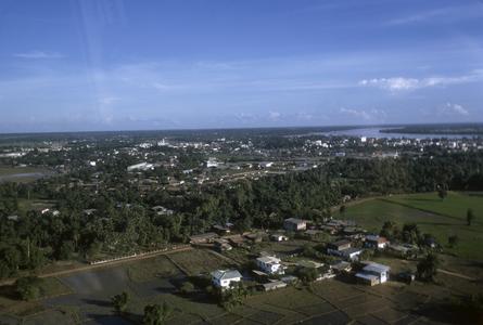 Aerial view of Vientiane