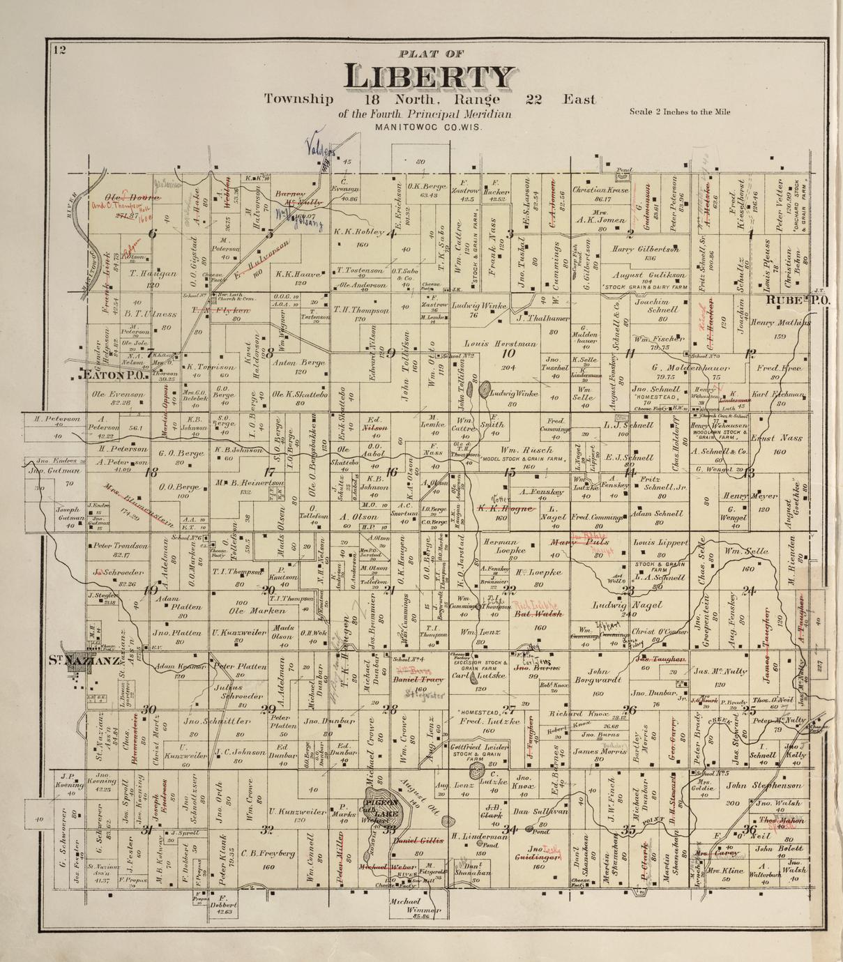 Plat book of Manitowoc and Calumet Counties, Wisconsin Full view
