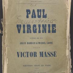 Paul et Virginie [collection] : opera en 3 actes et 6 tableaux