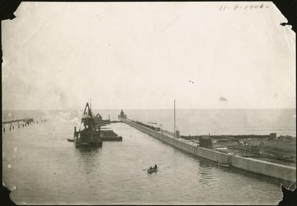 U.S. Army Corps of Engineers Barges Pass Through