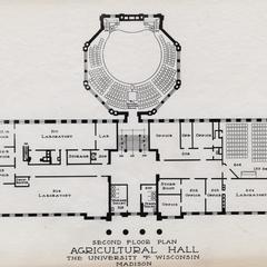Second floor plan of Agriculture Hall
