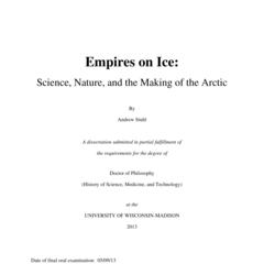 Empires on Ice: Science, Nature, and the Making of the Arctic