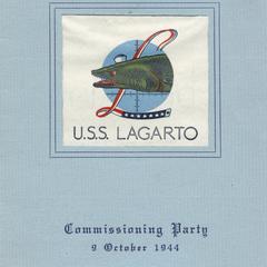 U.S.S. Lagarto commissioning party invitation