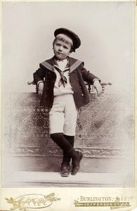 Aldo age 6, studio portrait in sailor suit, 1893