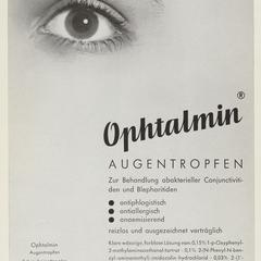 Ophtalmin Augentropfen advertisement