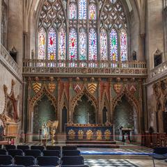 Bristol Cathedral interior Lady Chapel east window