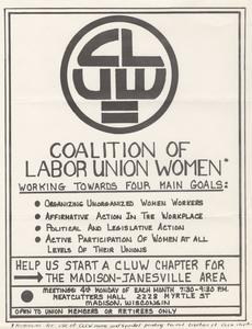 Coalition of Labor Union Women poster