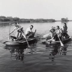 Boy scout raft race