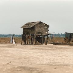 River village on stilts, Congo