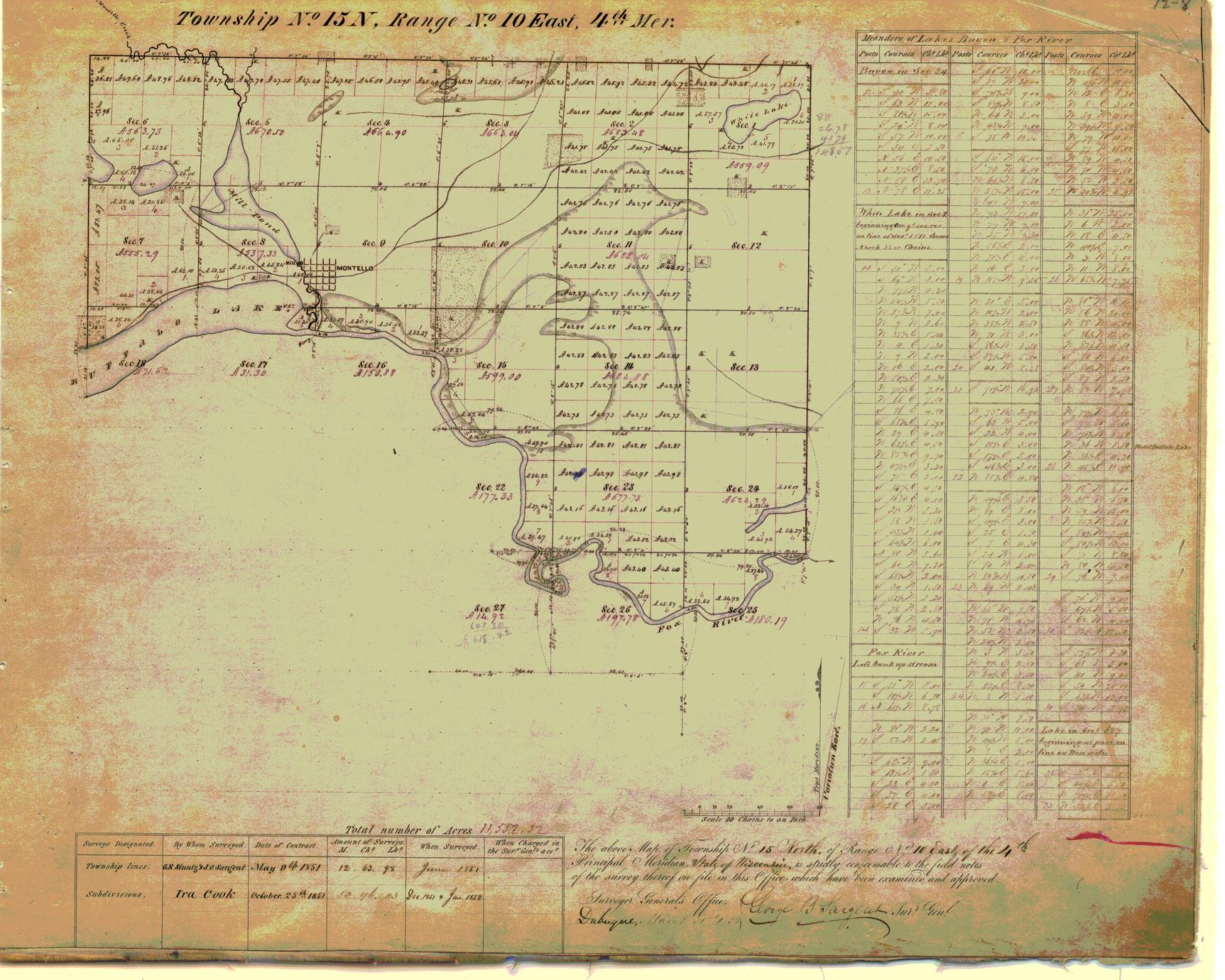 [Public Land Survey System map: Wisconsin Township 15 North, Range 10 East]