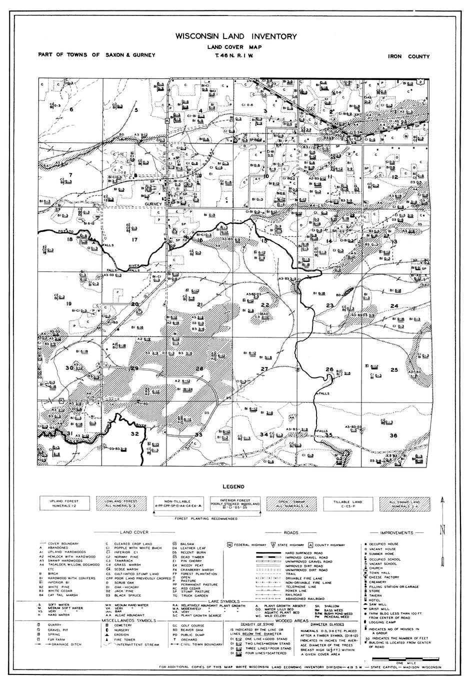‎Part of towns of Saxon and Gurney UWDC UWMadison Libraries