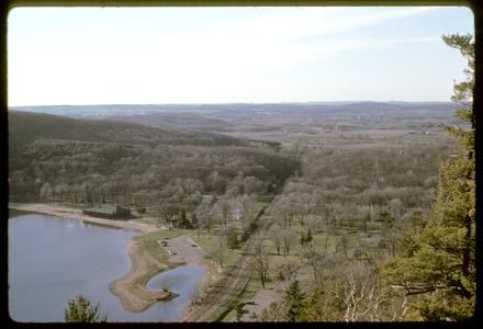 Devil's Lake - view from east bluff toward Baraboo