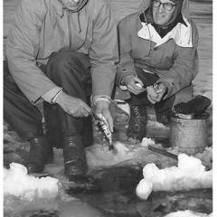 Arthur Hasler and fisherman