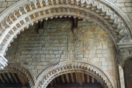 Durham Cathedral Galilee Chapel arch closeup
