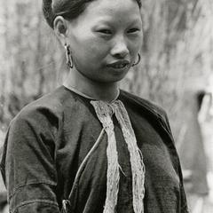 Lanten woman in traditional dress in Houa Khong Province