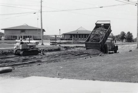 Construction of the connector, University of Wisconsin--Marshfield/Wood County, 1970