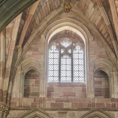 Worcester Cathedral interior nave clerestory