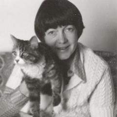Phyllis Green with cat