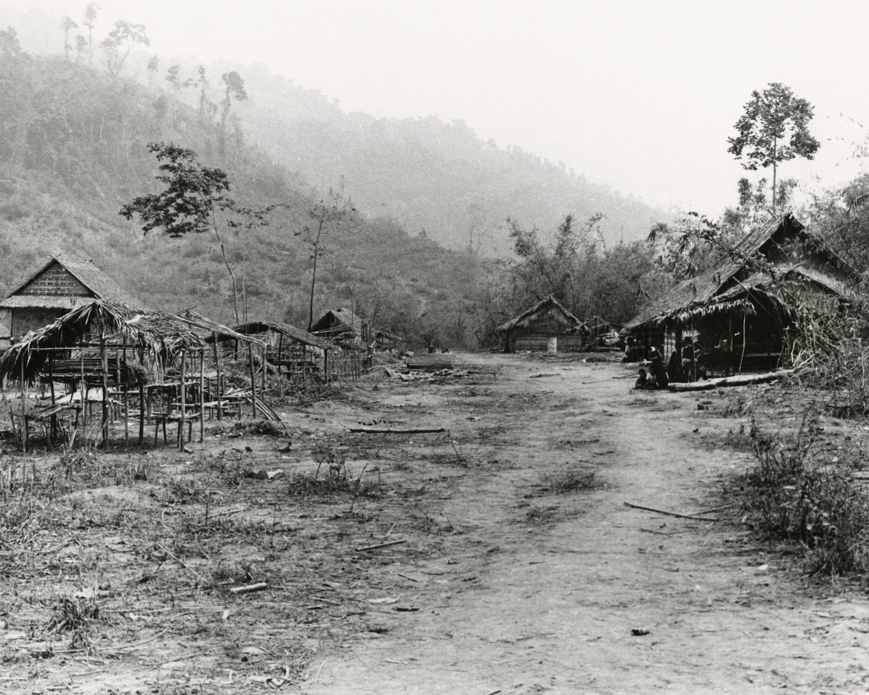 Refugee temporary location in Houa Khong Province