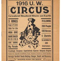 Student circus program, 1916