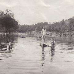 1918 Training camp - geologists swimming
