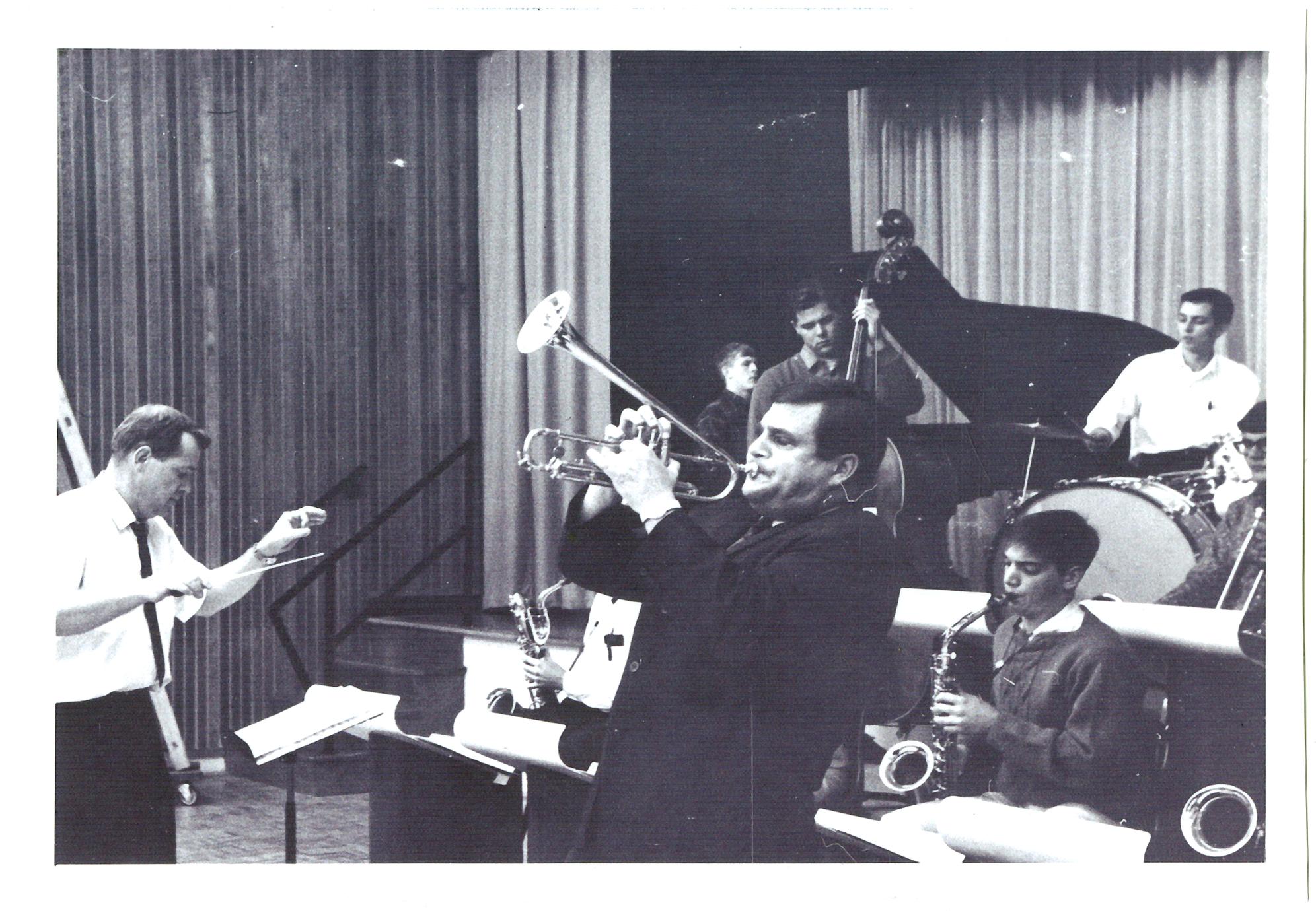 Dick Ruedebusch in rehearsal