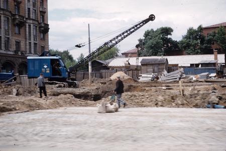Construction in a Moscow neighborhood