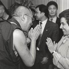 Chancellor Donna Edna Shalala with the Dalai Lama