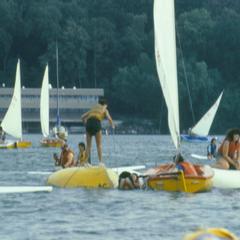 Capsized boat, Hoofer's Club regatta