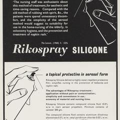 Rikospray Silicone advertisement