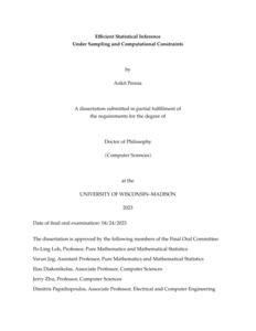 Efficient Statistical Inference Under Sampling and Computational Constraints