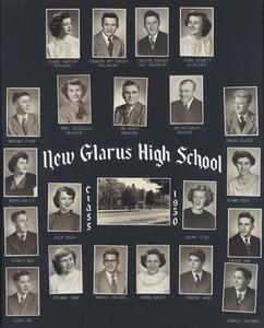 1950 New Glarus High School graduating class
