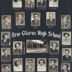 1950 New Glarus High School graduating class