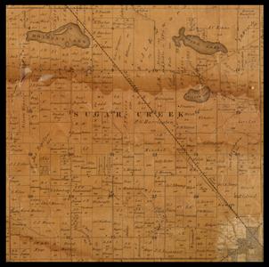 Sugar Creek Township plat map, 1857