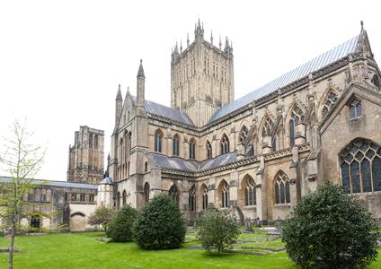 Wells Cathedral exterior from the southeast