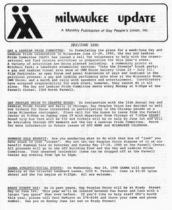 Milwaukee Update : May/June 1980