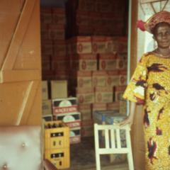 Mrs. Makude in her shop
