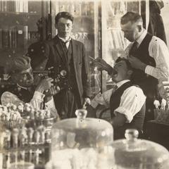 John Brann and colleagues in the lab