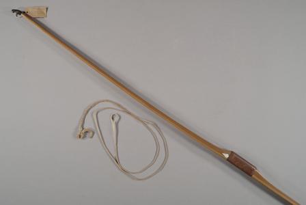Bow made by Aldo Leopold with bowstring