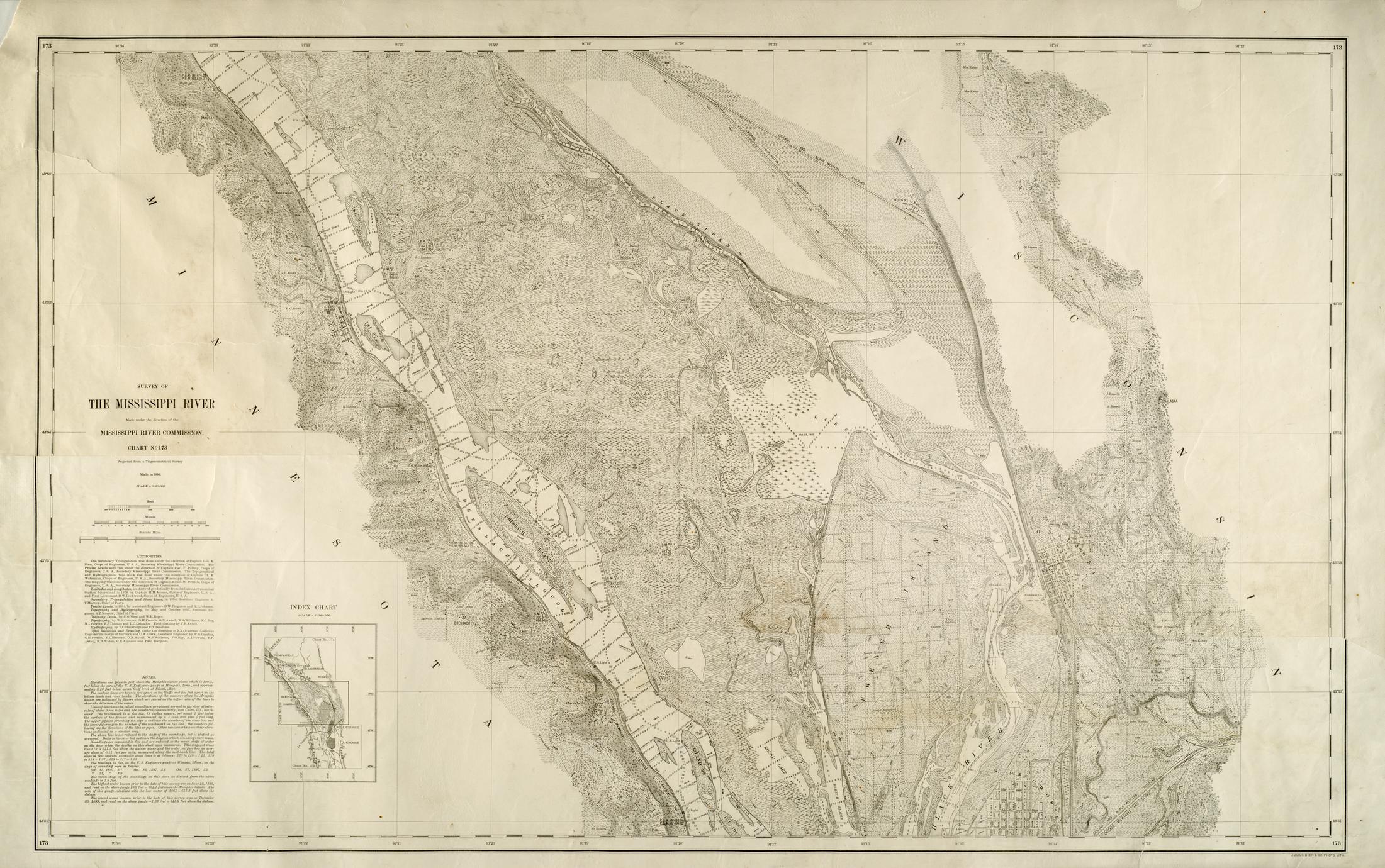 Survey of the Mississippi River, Chart 173