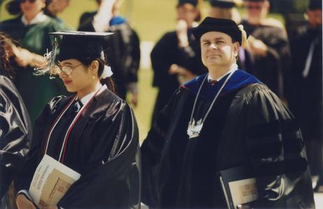 Chancellor Mark L. Perkins at commencement ceremony