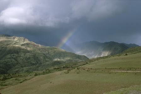 Rainbow above Limatambo, Cuzco