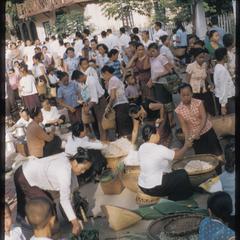 Street market : end of Buddhist Lent