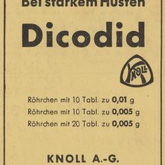 Dicodid advertisement