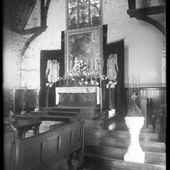 Kemper Hall Chapel - altar showing pulpit and font